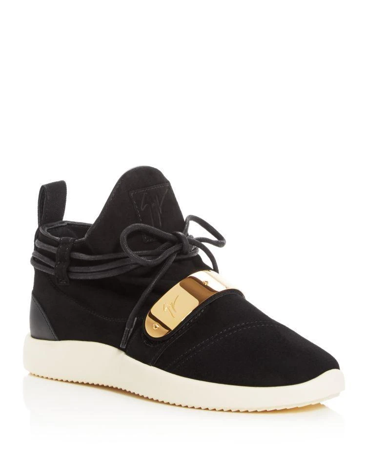 商品Giuseppe Zanotti|Giuseppe Zanotti Wraparound Lace Slip-On Sneakers ,价格¥2599,第1张图片