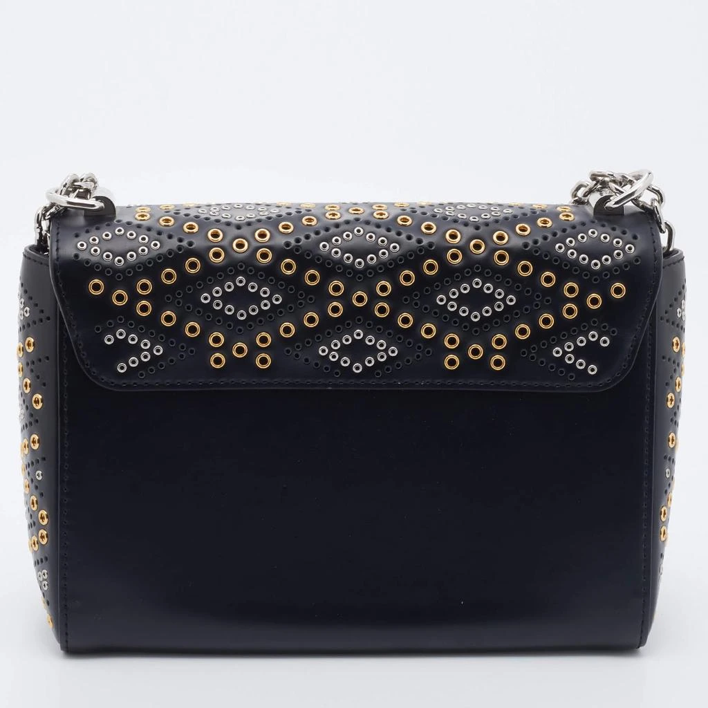商品[二手商品] Louis Vuitton|Louis Vuitton Black Leather Limited Edition Grommet Embellished Twist MM Bag,价格¥15235,第4张图片详细描述