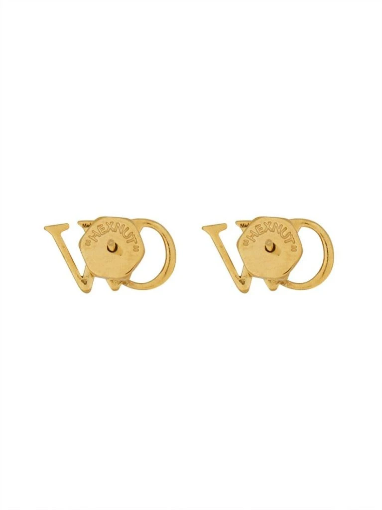 商品Off-White|Logo Earrings With Distinctive Design And Sparkling Stones,价格¥2462,第2张图片详细描述