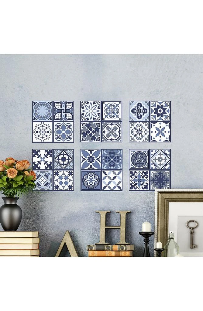 商品WALPLUS|Libson Blue Tiles Wall Decal,价格¥239,第5张图片详细描述