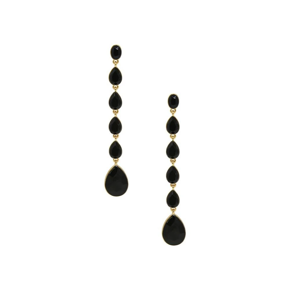 商品Ettika Jewelry|18K Gold Plated Zinc Teardrop Linear Earrings,价格¥335,第1张图片