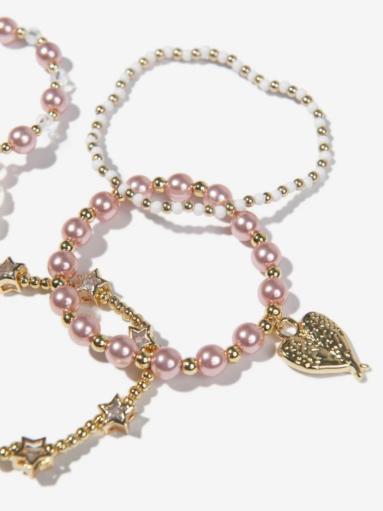 商品Angels Face|Angels Face Girls Pearl And Star Bracelet Set in Pink,价格¥84,第3张图片详细描述