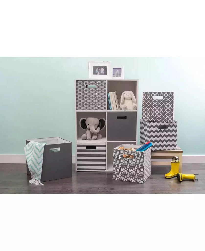 Chevron Stripe Polyester Storage Bin 商品