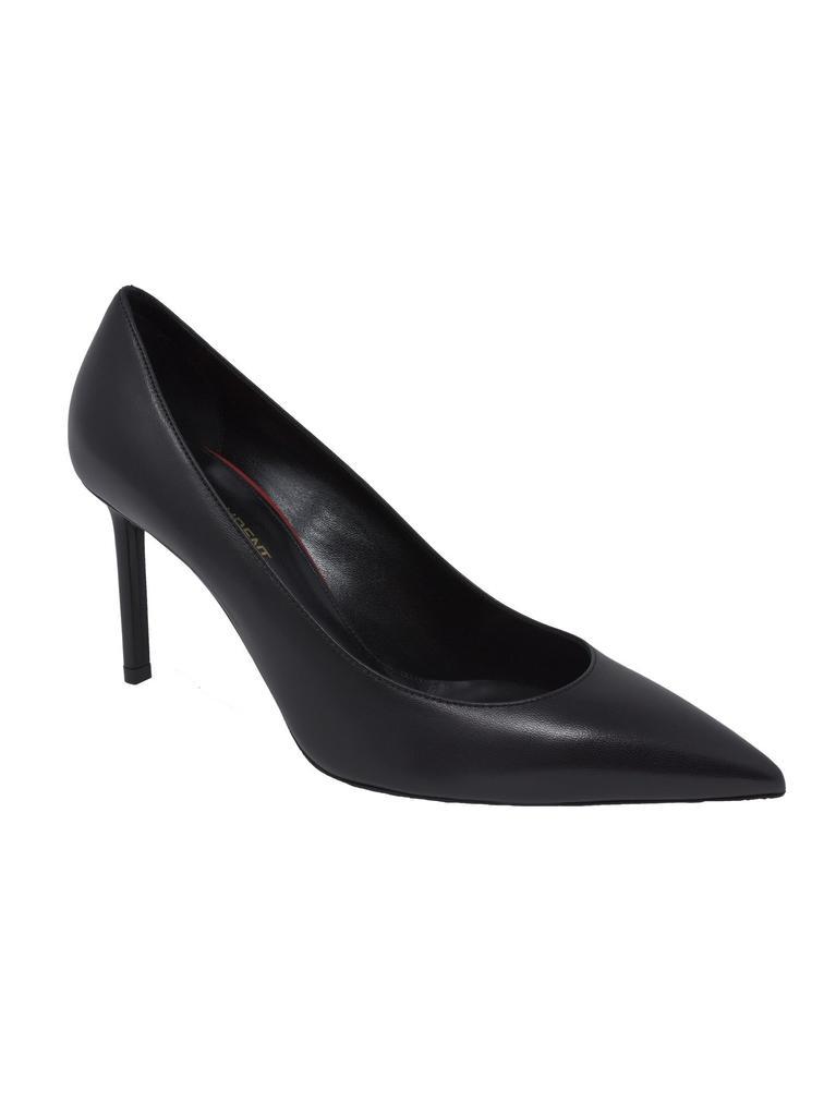 商品Yves Saint Laurent|Saint L AU Rent Women's  Black Leather Pumps,价格¥4196,第4张图片详细描述