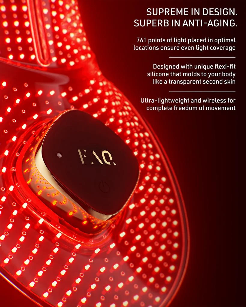 商品Foreo|FAQ 211 Silicone LED Neck & Dcollet Mask,价格¥3081,第4张图片详细描述