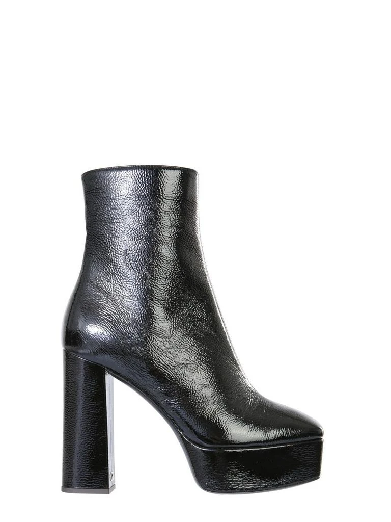商品Giuseppe Zanotti|Giuseppe Zanotti Design Womens Black Leather Ankle Boots,价格¥7985,第1张图片