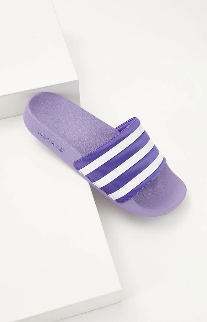 商品Adidas|Women's Purple Adilette Slide Sandals,价格¥260,第1张图片