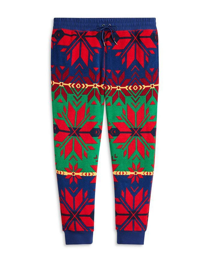 Geometric Print Fleece Jogger Pants 商品