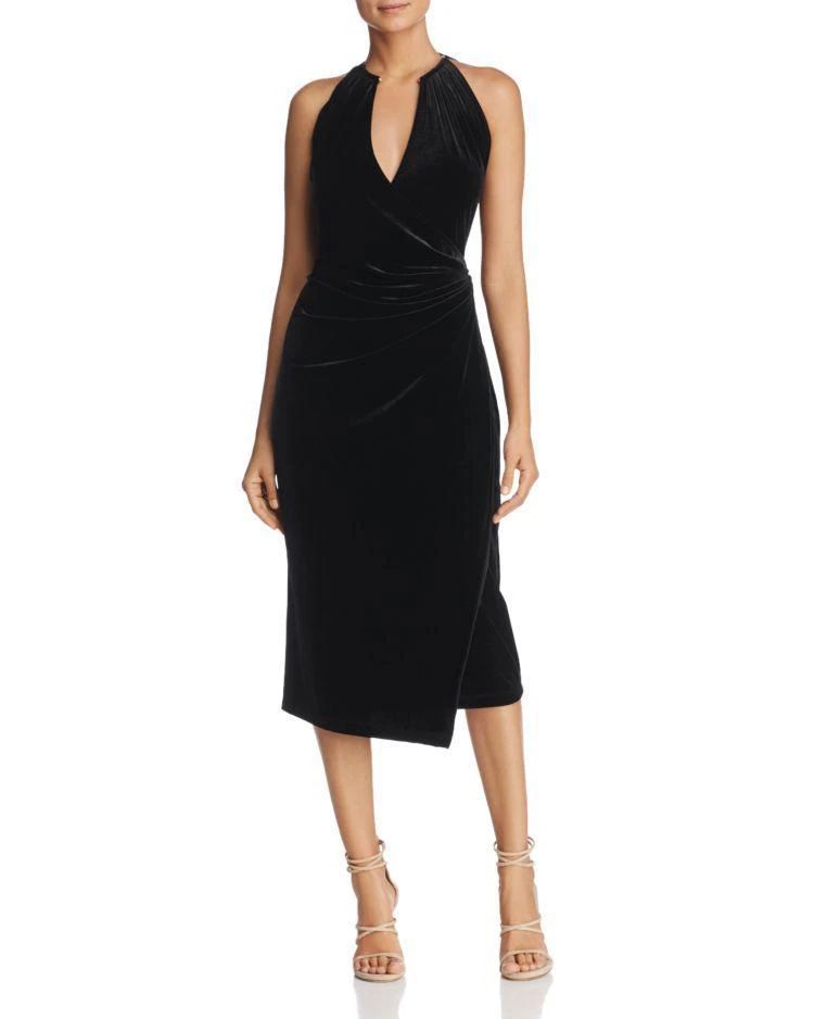 商品Tahari|Belecia Ruched Velvet Dress,价格¥1008,第1张图片