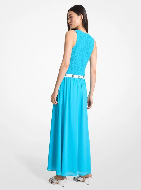 商品Michael Kors|Smocked Georgette Maxi Dress,价格¥852,第2张图片详细描述