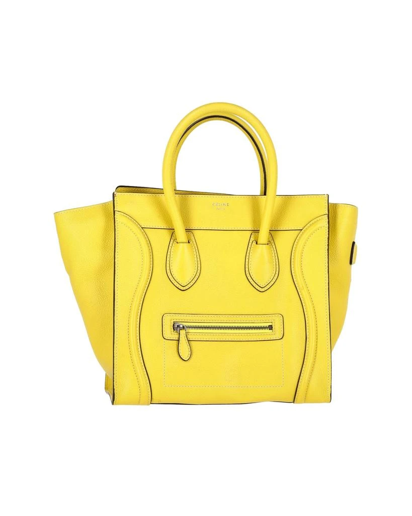 商品[二手商品] Celine|Celine Mini Luggage Tote Bag in Yellow Calfskin Leather,价格¥10751,第1张图片