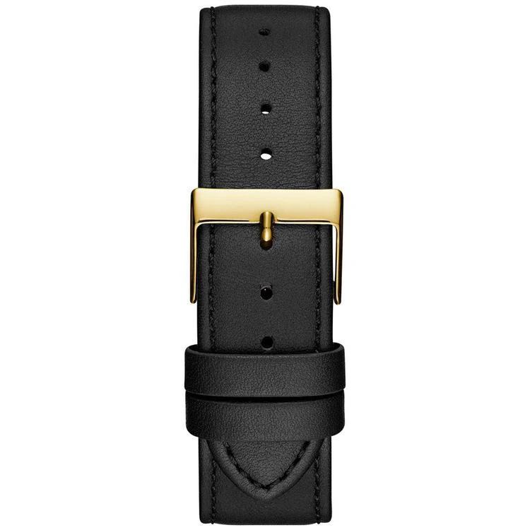 商品GUESS|Men's Diamond-Accent Black Leather Strap Watch 42mm, Created for Macy's,价格¥561,第4张图片详细描述