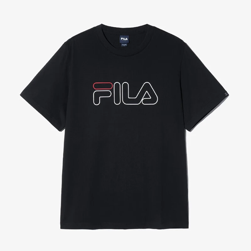 商品Fila|【享贝家】（国内现货-QD）FILA 运动休闲圆领大标logo短袖T恤男女同款FS2RSH2102X,价格¥137,第1张图片