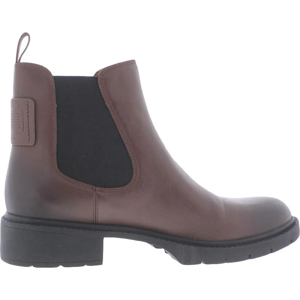 商品Coach|Coach Womens Lyden Leather Ankle Chelsea Boots,价格¥796,第3张图片详细描述