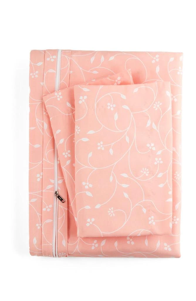 商品IENJOY HOME|Home Spun Premium Ultra Soft Pink Buds Pattern 3-Piece Duvet Cover Set,价格¥321,第2张图片详细描述