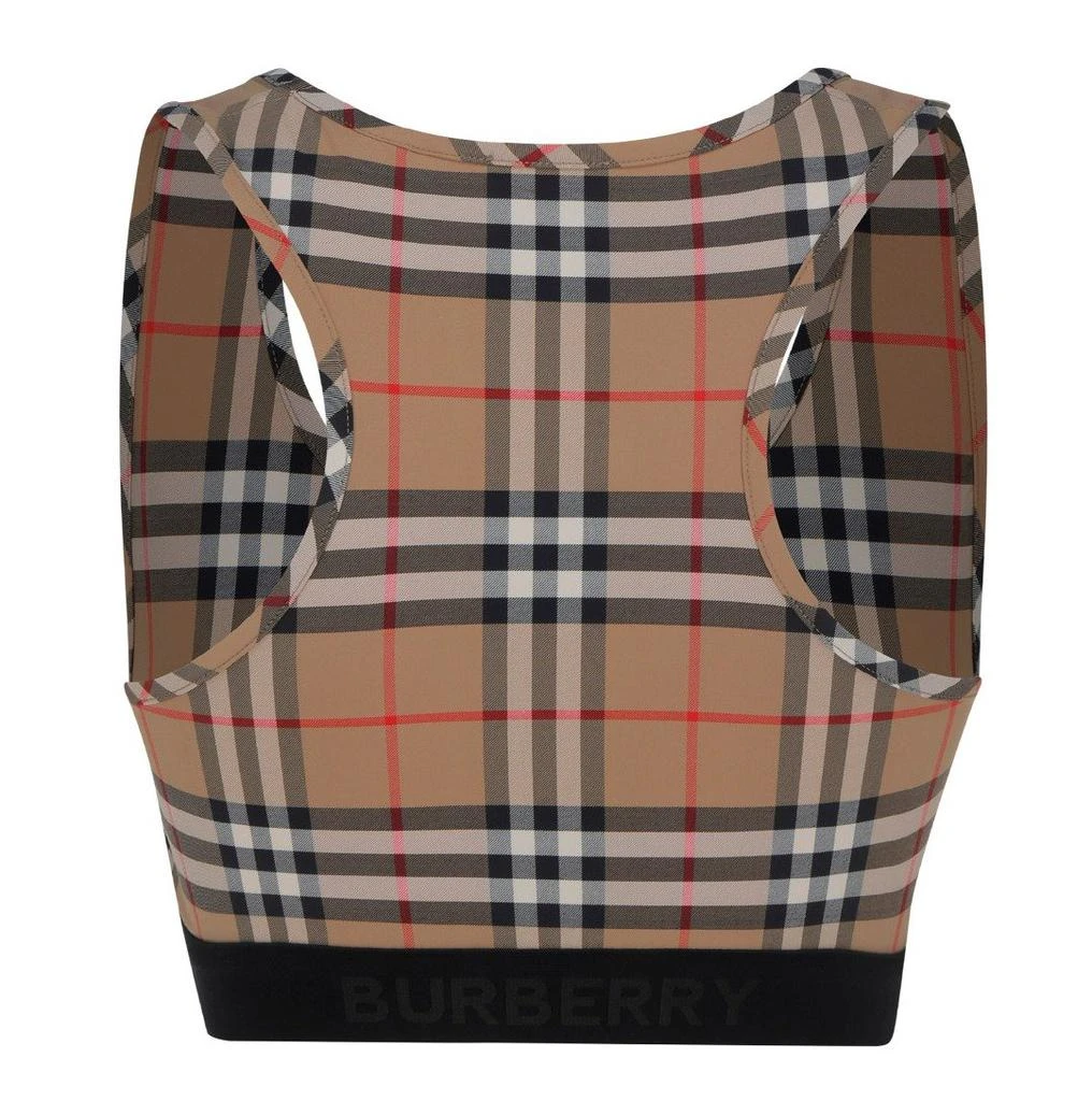 商品Burberry|Burberry Logo Detailed Vintage Check Bra Top,价格¥2608,第2张图片详细描述