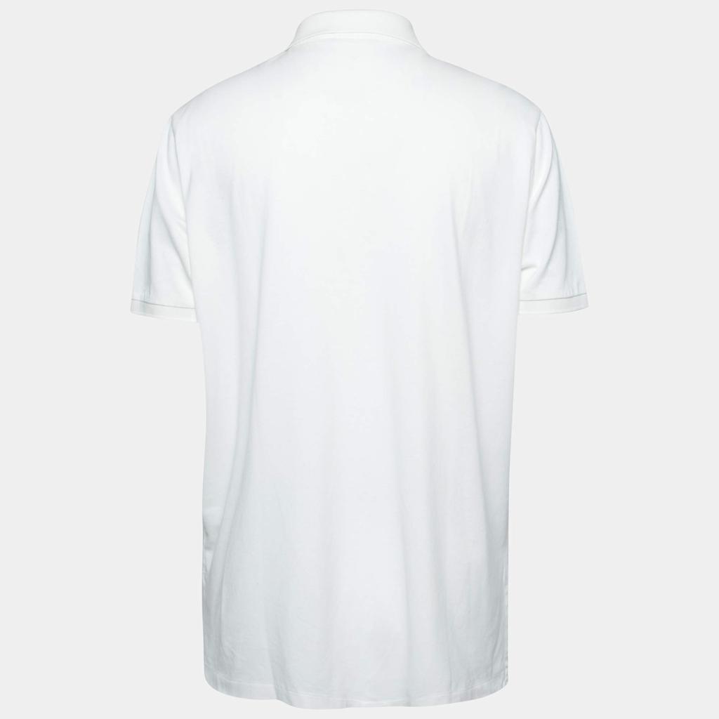 Polo Ralph Lauren White Cotton Pique Short Sleeve Polo T-Shirt XL商品第2张图片规格展示