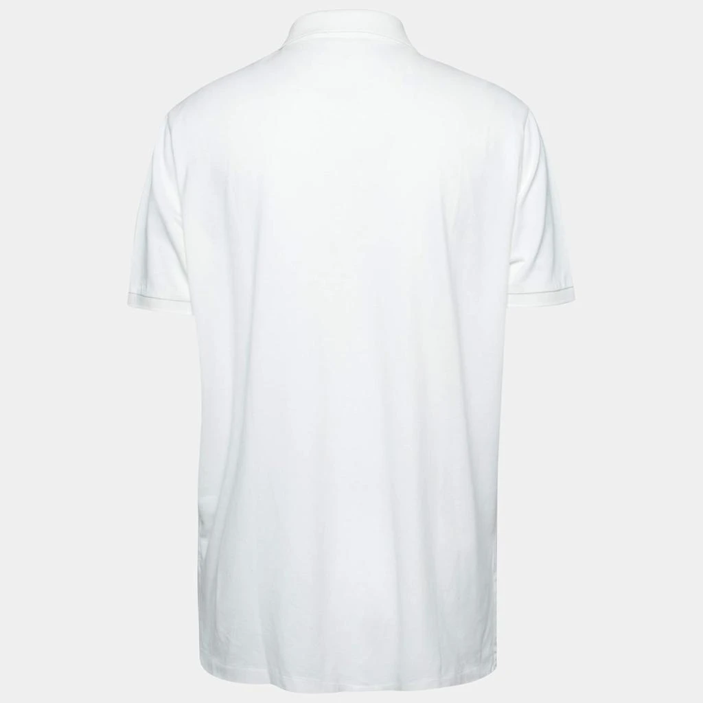 商品[二手商品] Ralph Lauren|Polo Ralph Lauren White Cotton Pique Short Sleeve Polo T-Shirt XL,价格¥883,第2张图片详细描述