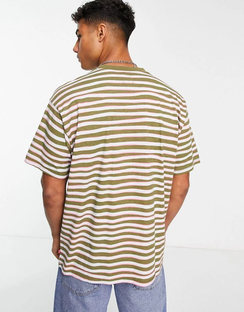 商品Levi's|Levi's vintage t-shirt in green stripe with small logo,价格¥265,第2张图片详细描述