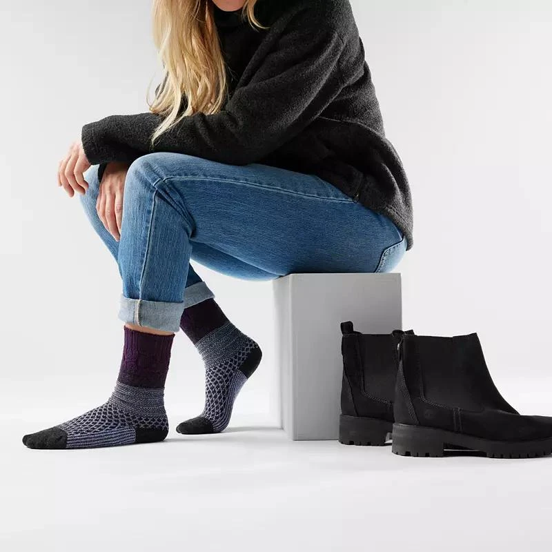 商品SmartWool|SmartWool Women's Everyday Popcorn Cable Crew Socks,价格¥146,第2张图片详细描述