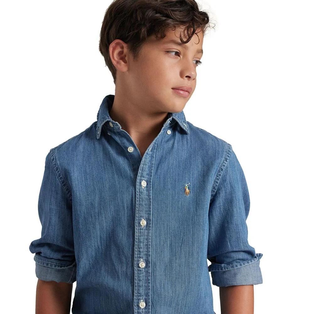 商品Ralph Lauren|大童全棉休闲衬衫,价格¥410,第4张图片详细描述