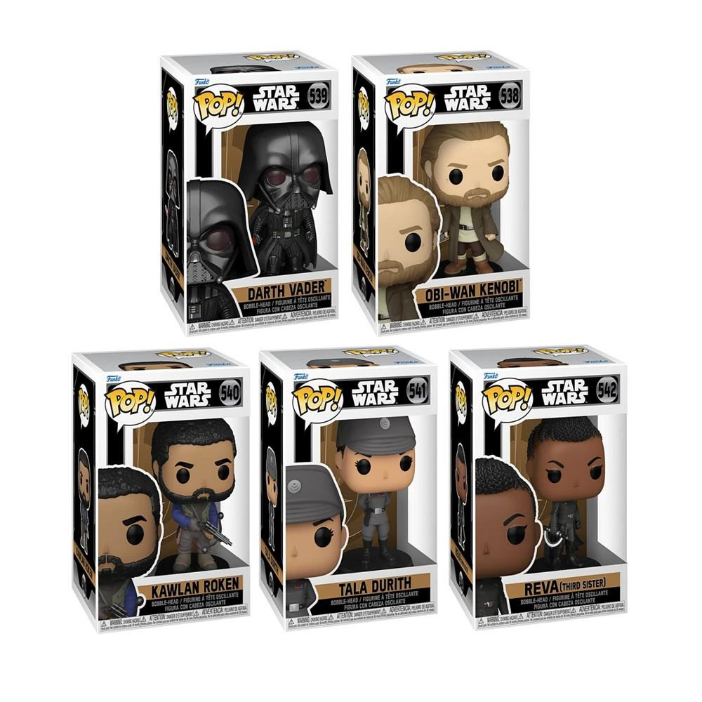 商品Funko|Star Wars Obi-wan Kenobi Darth Vader Obi-wan Kenobi Kawlan Roken Tala Durith Reva Figure Collectors Set, 5 Piece,价格¥163,第2张图片详细描述