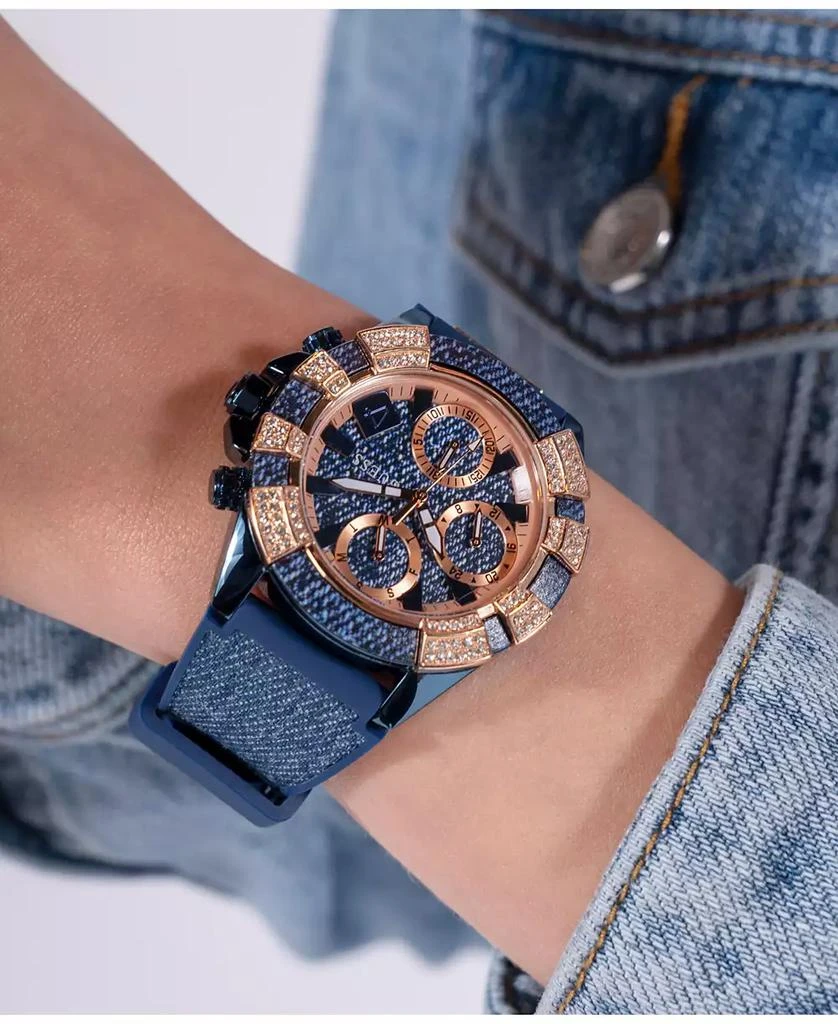 Women's Multi-Function Blue Denim/Silicone Watch 39mm 商品