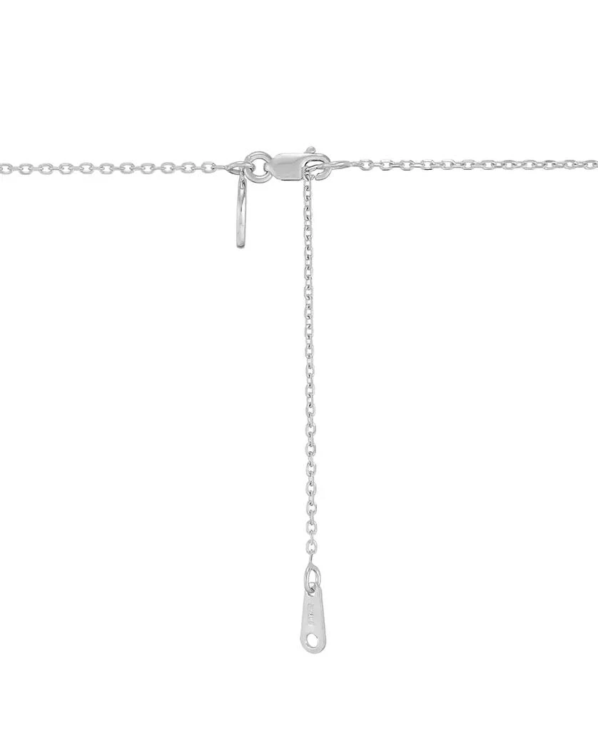 商品Macy's|Diamond Crossover Triple Twist Pendant Necklace (1/3 ct. t.w.) in 10k White Gold, 16" + 1" extender,价格¥5158,第4张图片详细描述