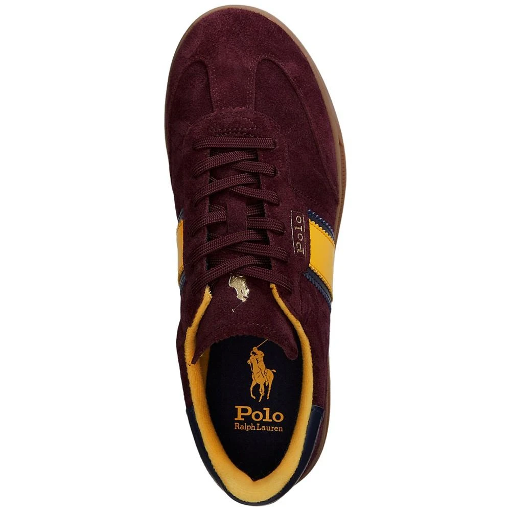 商品Ralph Lauren|Men's Heritage Aera Suede Logo Sneakers,价格¥479,第4张图片详细描述