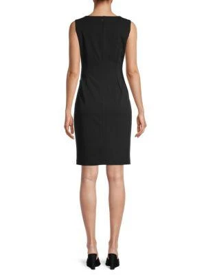 商品Calvin Klein|Side Pleated Sleeveless Pencil Dress,价格¥188,第2张图片详细描述