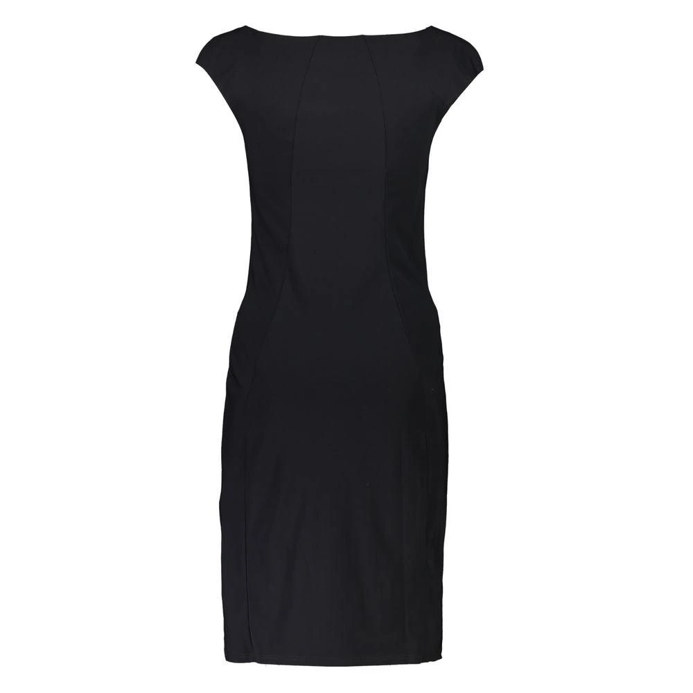 商品PATRIZIA|Patrizia Pepe Elegant Black Boat Neck Dress with Wide Straps,价格¥1714,第2张图片详细描述