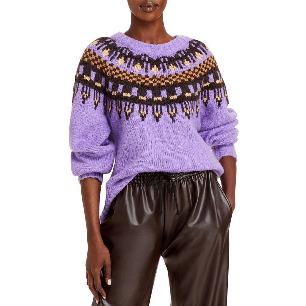 商品A.L.C.|A.L.C. Womens Oakley Wool Blend Printed Pullover Sweater,价格¥879,第1张图片