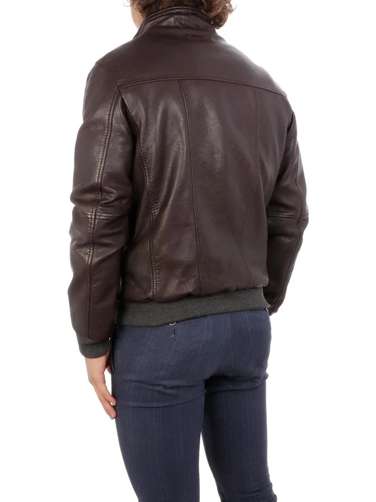 商品THE JACK LEATHERS|The jack leathers men's brown leather outerwear jacket,价格¥3887,第4张图片详细描述