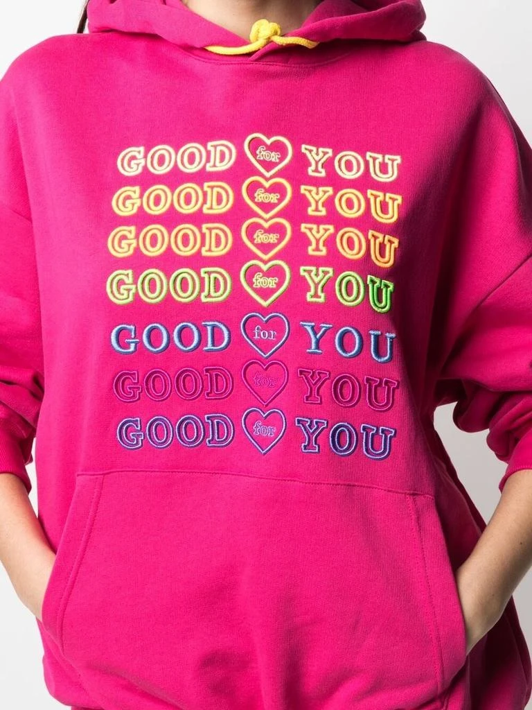 商品IRENEISGOOD|Goodfy Jersey Hoodie with Multicolor Embroidery,价格¥1342,第3张图片详细描述