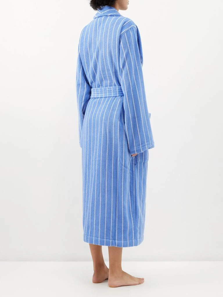 商品Tekla|Striped cotton-terry bathrobe,价格¥1016,第4张图片详细描述