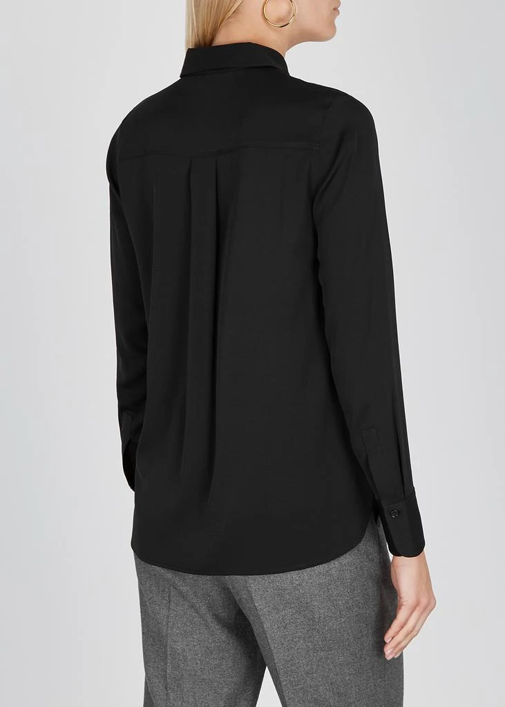 商品Vince|Black stretch-silk shirt,价格¥2835,第3张图片详细描述