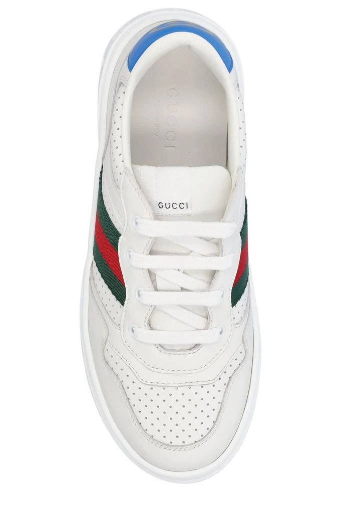 商品Gucci|Gucci Kids Web Detailed Low-Top Sneakers,价格¥2916,第3张图片详细描述