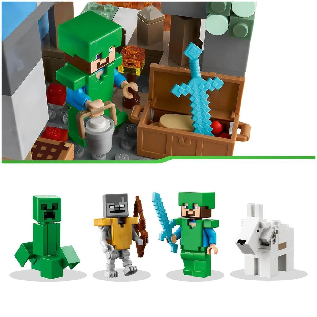 商品LEGO|LEGO Minecraft: The Frozen Peaks Cave Mountain Set (21243),价格¥330,第5张图片详细描述
