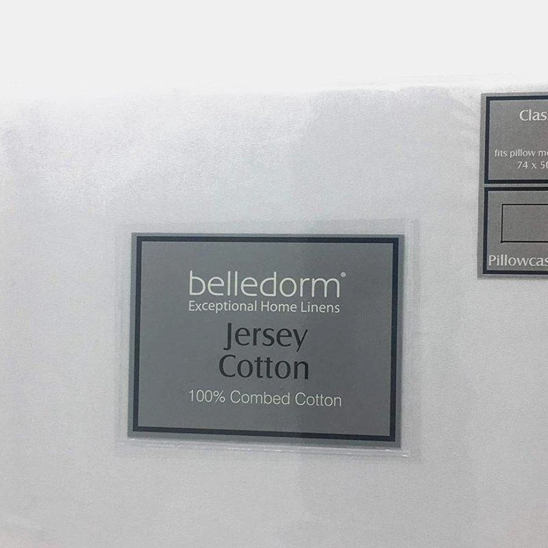 商品Belledorm|Belledorm Jersey Cotton Contour Pillowcase (Pair) (White) (L) (L),价格¥144,第1张图片
