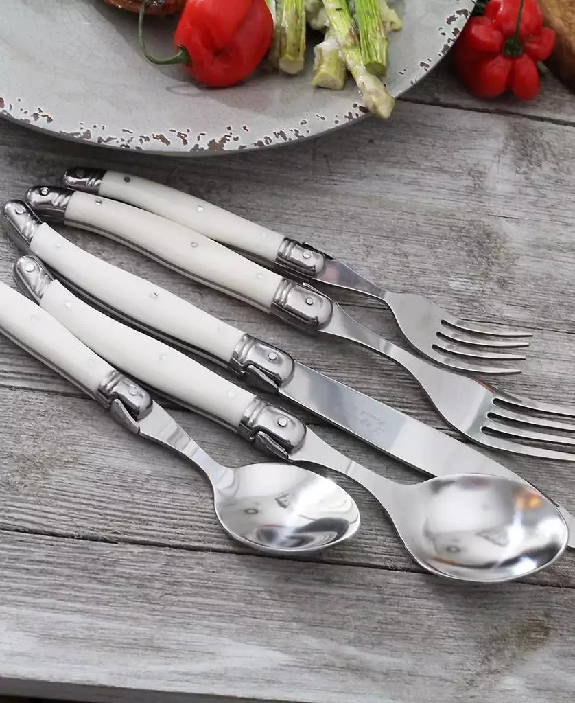 商品French Home|Laguiole 20 Piece Stainless Steel Flatware Set, Service for 4,价格¥1266,第4张图片详细描述