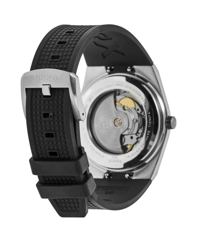 商品Tissot|Tissot PRX Powermatic 80 Automatic Black Dial Rubber Strap Men's Watch T137.407.17.051.00,价格¥4271,第4张图片详细描述