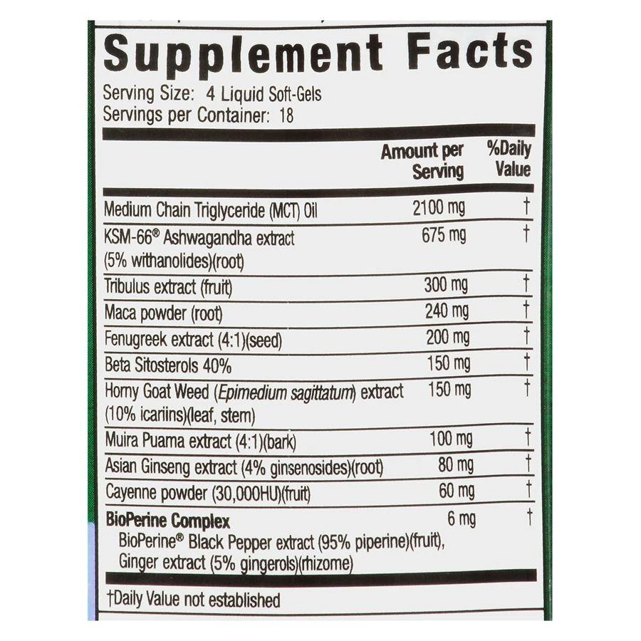 商品Irwin Naturals|Steel-Libido Peak Testosterone Liquid Softgels,价格¥132,第2张图片详细描述