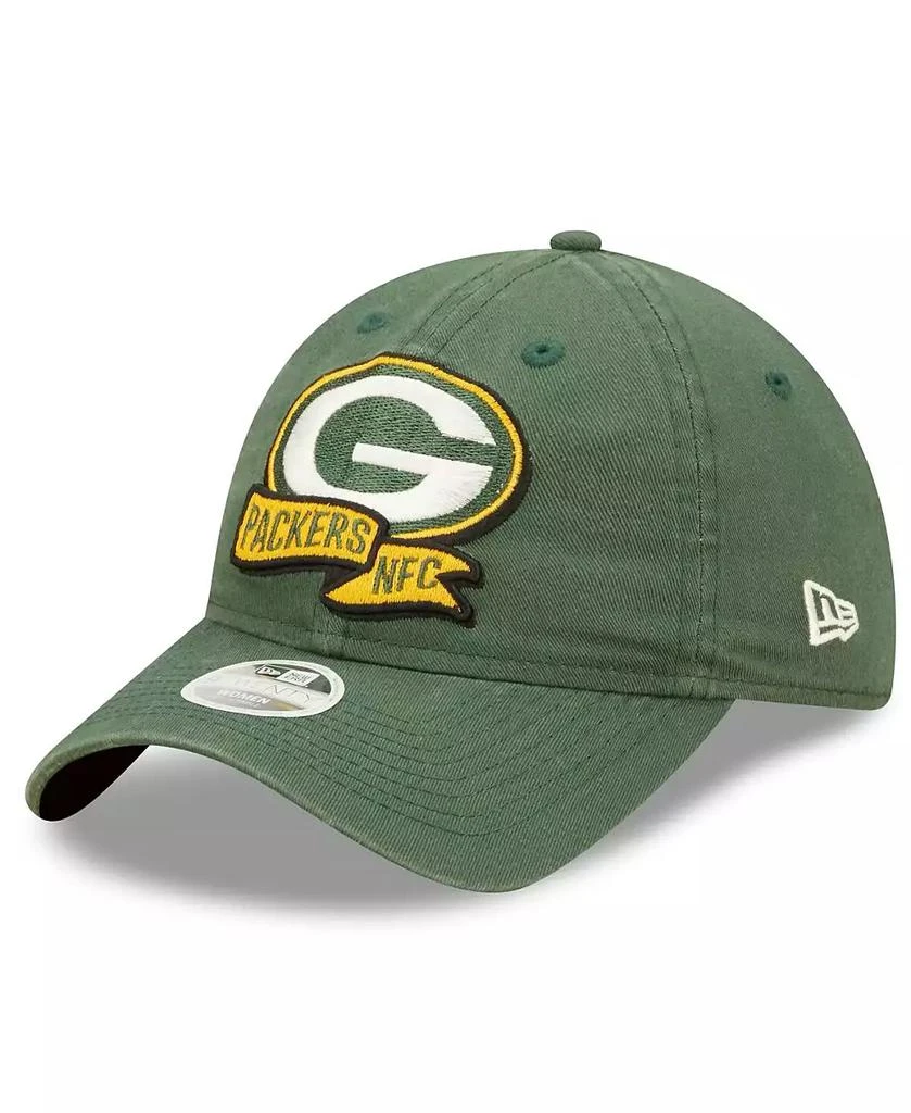 商品New Era|Women's Green Green Bay Packers 2022 Sideline Adjustable 9TWENTY Hat,价格¥254,第3张图片详细描述