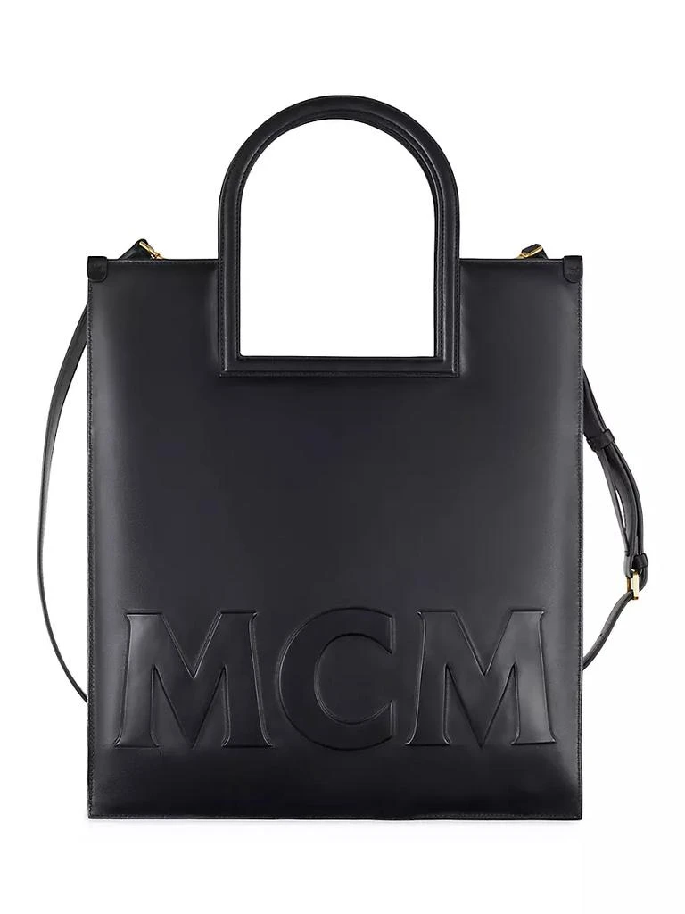 商品MCM|Aren Medium Embossed Leather Tote Bag,价格¥10208,第2张图片详细描述