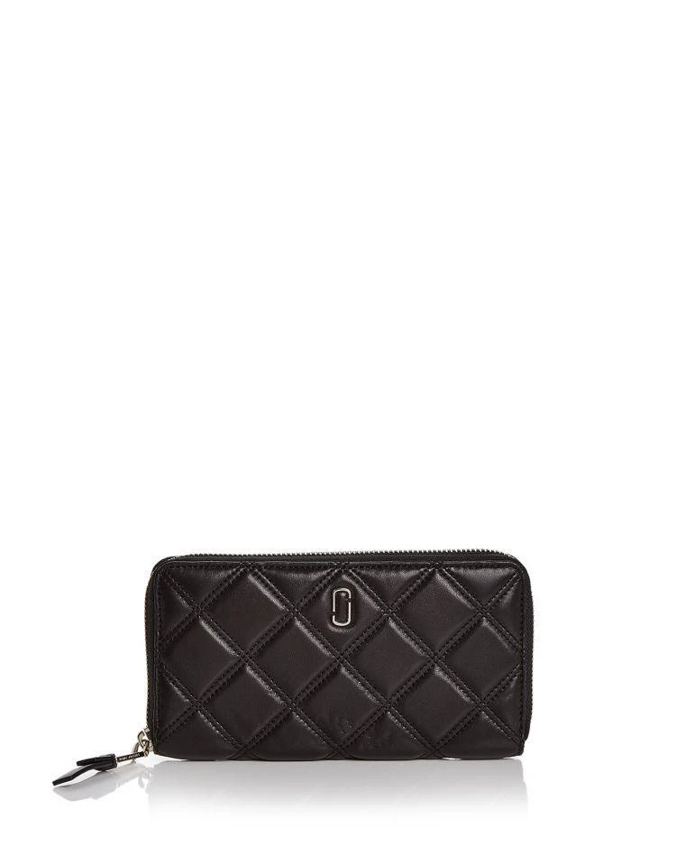 商品Marc Jacobs|Double J Matelasse Standard Leather Continental Wallet,价格¥1440,第1张图片