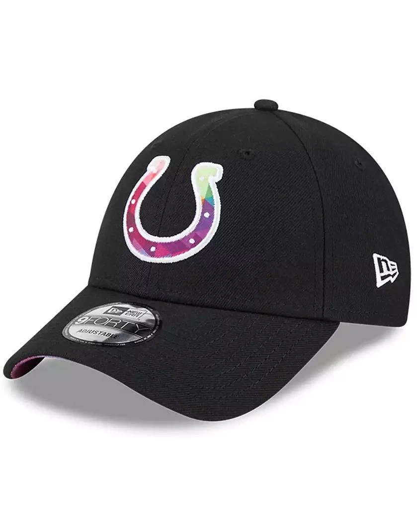 商品New Era|Men's Black Indianapolis Colts 2023 NFL Crucial Catch 9FORTY Adjustable Hat,价格¥254,第3张图片详细描述