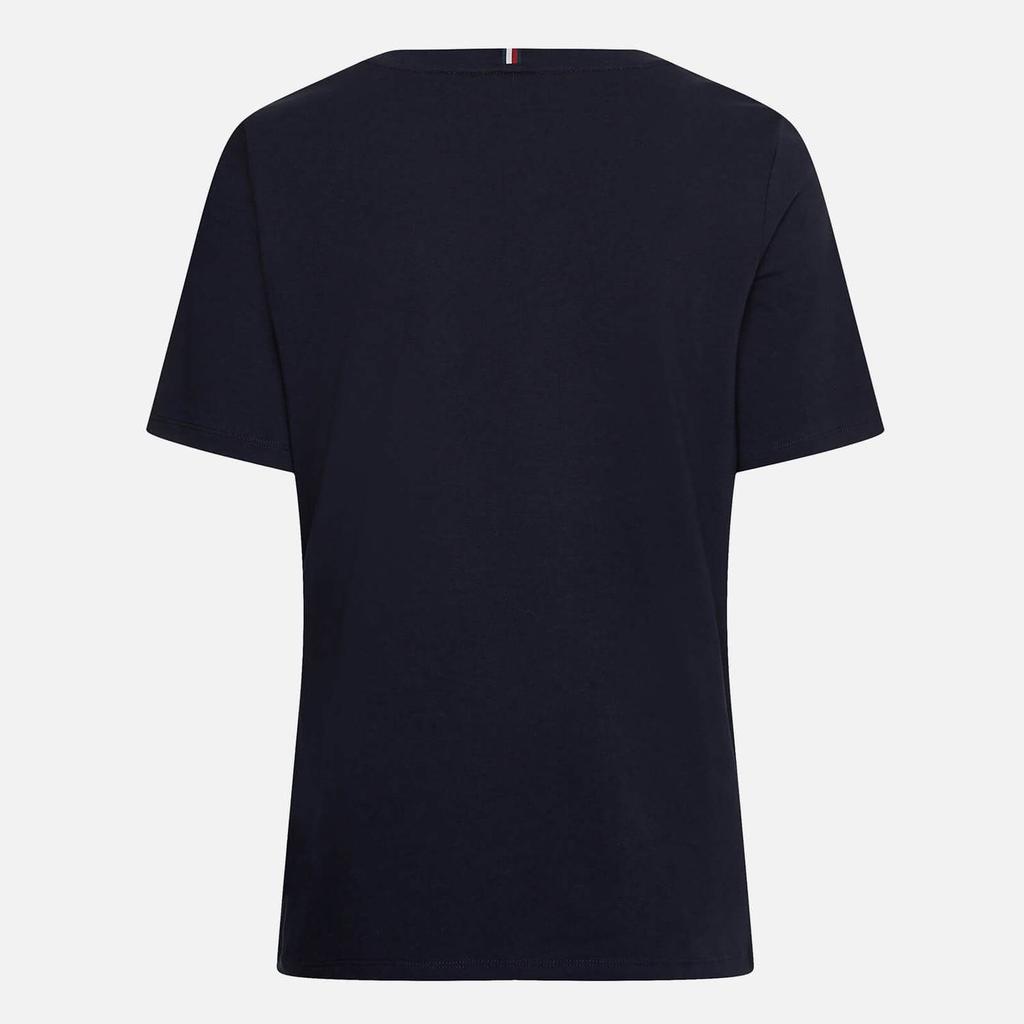 商品Tommy Hilfiger|Tommy Hilfiger Embroidered Logo Cotton T-Shirt,价格¥409,第4张图片详细描述