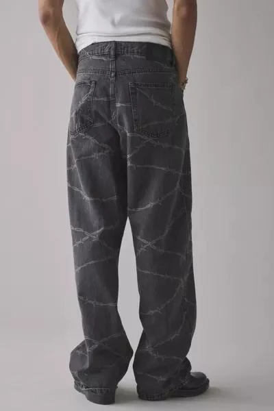 商品BDG|BDG Nitro Barbed Wire Baggy Fit Jean,价格¥666,第3张图片详细描述