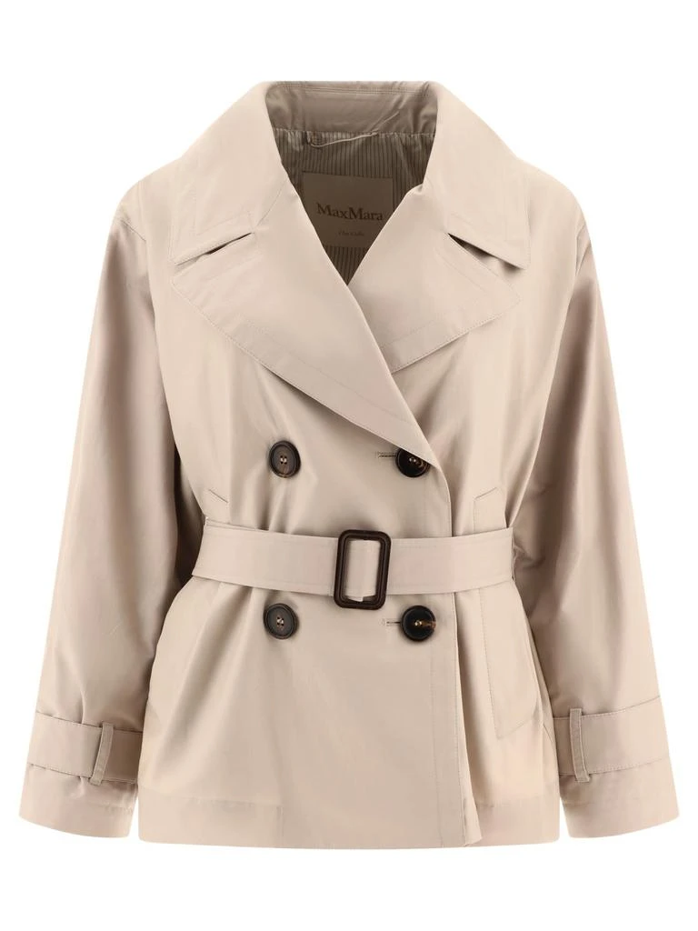 商品MAX MARA THE CUBE|Double-Breasted Trench Coat Coats Beige,价格¥2233,第1张图片