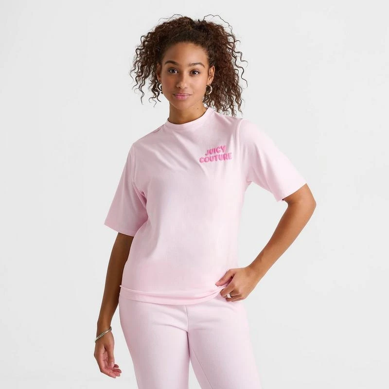 商品Juicy Couture|Women's Juicy Couture Wave Oversized T-Shirt,价格¥149,第3张图片详细描述